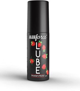 MANFORCE LUBE 60ML, Transparent Strawberry Flavor Lubricant Oil Lubricant Pack Of 1 Lubricant