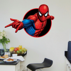 Saiii Designs 45 cm spiderman Self Adhesive Sticker