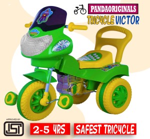 Pandaoriginals VICTOR GREEN 2-5 YEARS KIDS STRONGEST FRAME #BESTSELLER TOYSPHERE VICTOR HEAVY DUTY Tricycle