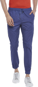 Urban Ranger by Pantaloons Solid Men Blue Track Pants