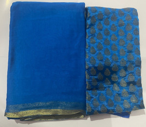 Durga Emporio Woven Banarasi Chiffon Saree