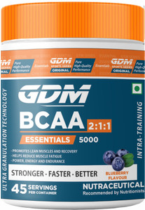 GDM NUTRACEUTICALS BCAA Essentials - Intra Workout Supplement For Muscle Recovery(315 g, Blueberry) BCAA