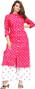 VISHAKHA STYLE Women Kurti Palazzo Set