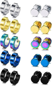 अनोरी Mens Women girls boys Valentine Multi Hoop Bali earrings combo stylish design Metal Hoop Earring, Clip-on Earring, Plug Earring, Stud Earring, Earring Set