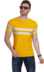 IKHLAS Colorblock Men Round Neck Multicolor T-Shirt