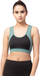 Kopykat Non Padded Wire Free Fourway Lycra Spandex Sports Bra Women Sports Non Padded Bra