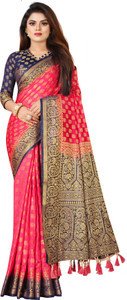 Shopwell Woven Banarasi Cotton Silk Saree