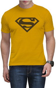 Rhymax Printed Men Round Neck Yellow T-Shirt