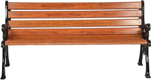 Kaushalendra Cast Iron Garden Bench Waterproof Natural Fiber 3 Seater