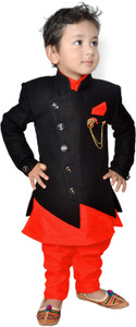 KL Collection Boys Festive & Party Kurta, Waistcoat and Pyjama Set