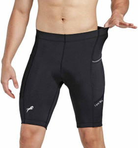 Just Rider Solid Men Black Gym Shorts, Swim Shorts, Compression Shorts, Cycling Shorts, Sports Shorts