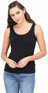 KEXCART Casual Solid Women Black Top