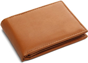 KAEZRI Men Tan Genuine Leather Wallet