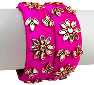 Aashirwad Creations Plastic Pearl Bangle Set