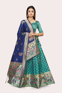 DISHWA FASHION Self Design Semi Stitched Lehenga Choli