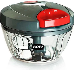 gopi 3 Stainless Steel Blade, powerful mini handy quick 450 ml (GRAY) सब्जी और फल चॉपर