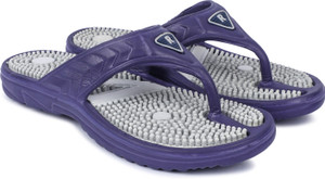 TeeAn Men Relax Grey Acupressure Health Slippers & Flip Flops