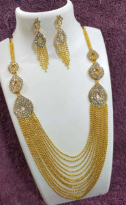 VS Fashion Copper Gold-plated Gold Jewellery Set