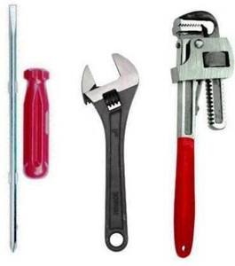 JMD Tools Adjustable Spanner and Pipe Wrench Screwdriver Set Pack of 3 Tool Kits Set Power & Hand Tool Kit