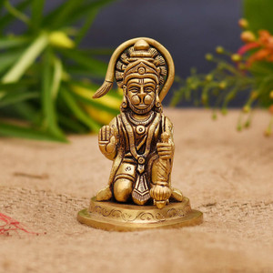 Idolsplace Lord Hanuman Statue Religious Strength God Showpiece Figurine 300gms Decorative Showpiece  -  7 cm