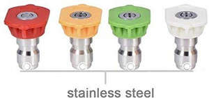 VIPARTH Car Pressure Washer Multiple Degree Washer Spray Nozzles (0,15,25,40 degree) Spray Gun