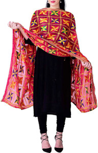 phulkari Chiffon Embroidered Women Dupatta