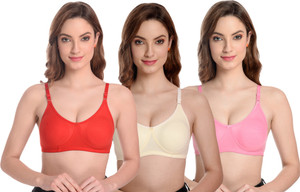 TEENPLUS Women T-Shirt Non Padded Bra
