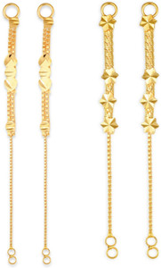 VIGHNAHARTA 1gram gold Plated Kanchain Ear chain earcuff Ear to Ear Combo for Women & Girls Alloy Ear Thread