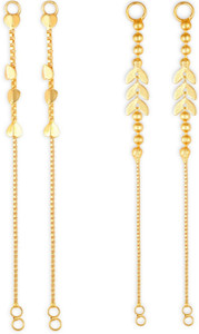 VIGHNAHARTA 1gram gold Plated Kanchain Ear chain earcuff Ear to Ear Combo for Women & Girls Alloy Ear Thread