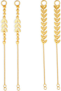 VIGHNAHARTA 1gram gold Plated Kanchain Ear chain earcuff Ear to Ear Combo for Women & Girls Alloy Ear Thread