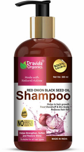 Dravida Organics Onion Shampoo for Hair Growth and Hair Fall Control