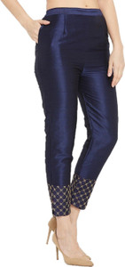 PINOVO Regular Fit Women Blue Trousers
