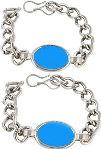 CARNIVAL Alloy Turquoise Silver Bracelet