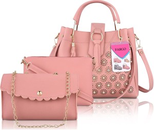 Fargo Women Pink Hand-held Bag