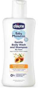 Chicco Baby Moments Gentle Body Wash And Shampoo, Paraben and Phenoxyethanol free, 0M+(