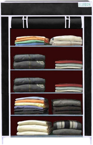 FLIPZON Multipurpose Storage Rack, 5 Layer PP Collapsible Wardrobe