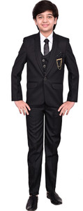 JOLEY POLEY 5 PIECE COAT SUIT Solid Boys Suit