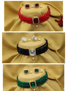 RINIMS Alloy Gold-plated Multicolor Jewellery Set