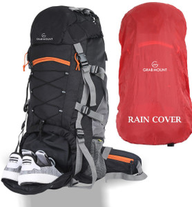 GRABMOUNT 70L Trekking Hiking Backpack with Rain Cover - Image 1