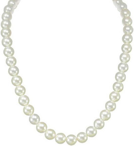 RATAN BAZAAR original natural certified white pearl mala Pearl Stone Chain