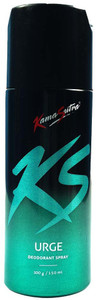 Kamasutra KS Urge Deodorant for Men, 150ml Body Spray  -  For Men & Women