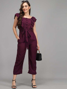 N K COLLECTION Solid Women Jumpsuit