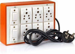 chromium 6+2 extesion bord brown 6 A Five Pin Socket