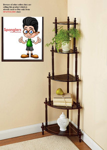 Spanglers Engineered Wood Side Table (Finish Color - Brown, DIY(Do-It-Yourself)) Engineered Wood Side Table
