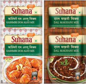 SUHANA Kashmiri Dum Aloo 50g x 2, Dal Makhani 50g x 2