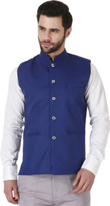 SYLZON Solid Men Waistcoat