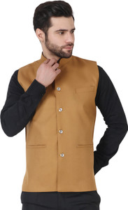 SYLZON Sleeveless Solid Men Jacket