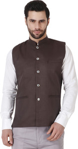 SYLZON Sleeveless Solid Men Jacket