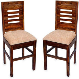 लूनार्ट Solid Wood 2 Dining Chair For Dining Room / Study Room / Office कॉटन ऑफिस विज़िटर चेयर