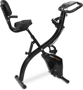 AGARO Empire Exercise Cycle, 3-in-1 Magnetic X-Bike, Indoor Recumbent, Sturdy Foldable Dual-Action Stationary Exercise Bike